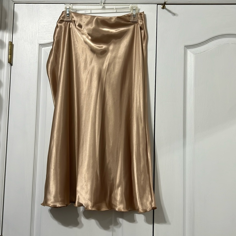 Silk Midi Skirt